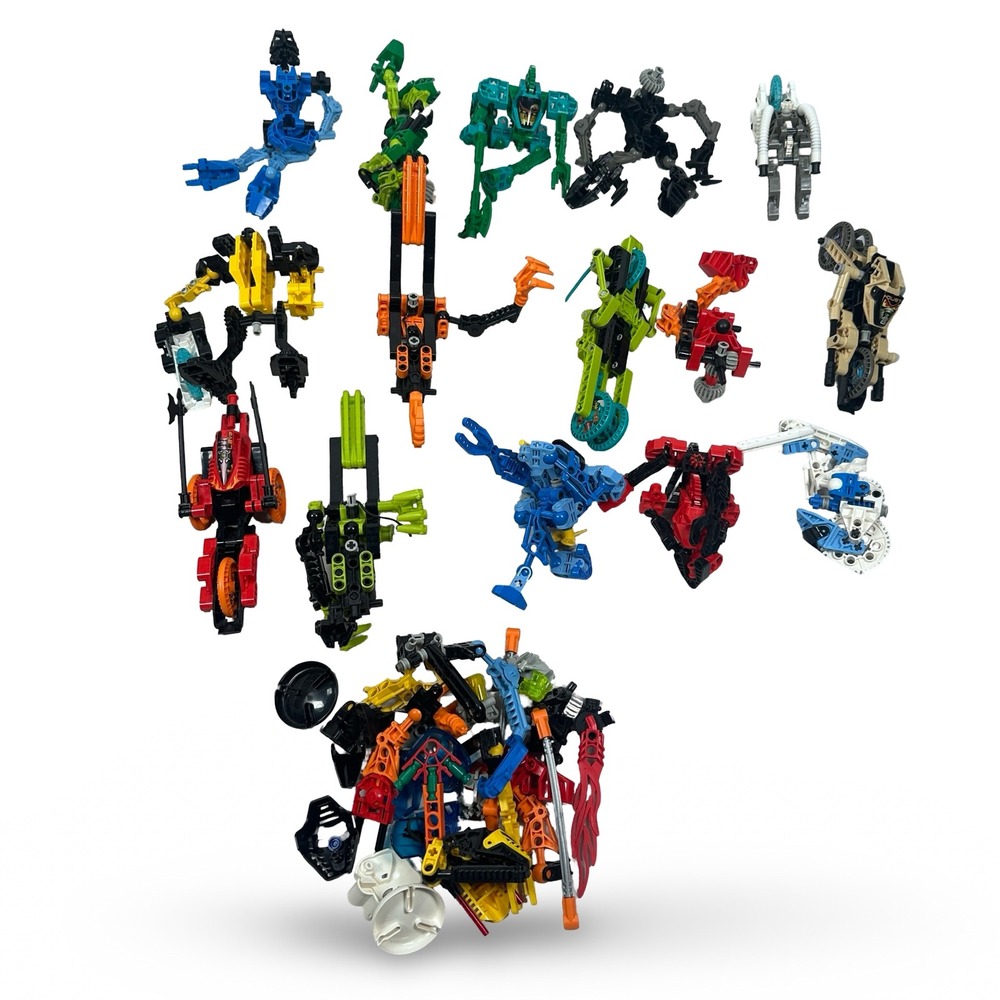 LEGO Bionicle Slizer Throwbots Roboriders Mixed Lot Action Figures Technic Parts
